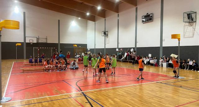 Celoškolní korfbalový turnaj na ZŠ Kozlovice