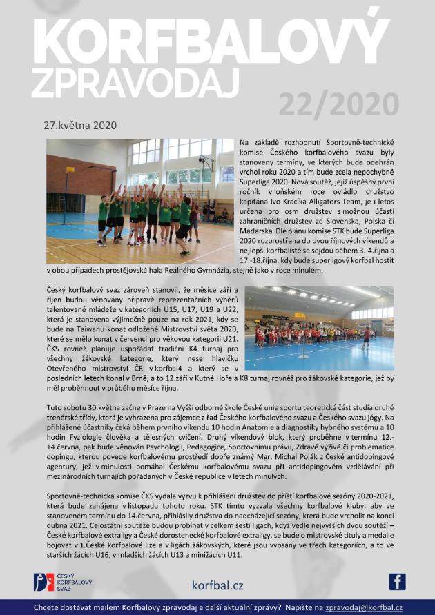 Korfbalový zpravodaj 22_2020